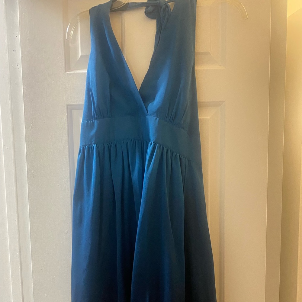 Express Halter Dress Two Toned Large